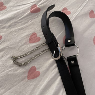 Black belt with chain