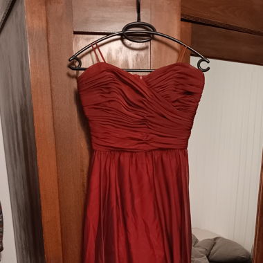 Abendkleid weinrot