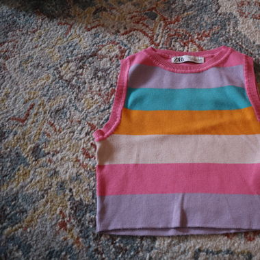 Haut sans manches en maille Zara 