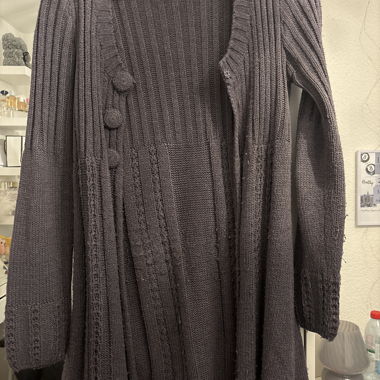 Cardigan viola scuro