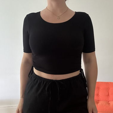 Tshirt (crop-top) schwarz