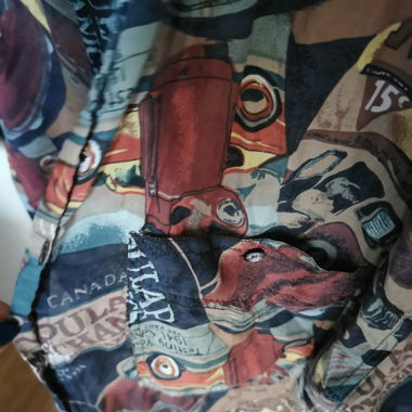 Chemise vintage imprimée - 100% soie