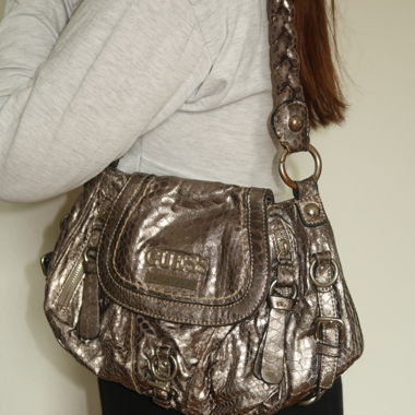 Vintage Silver Guess Bag