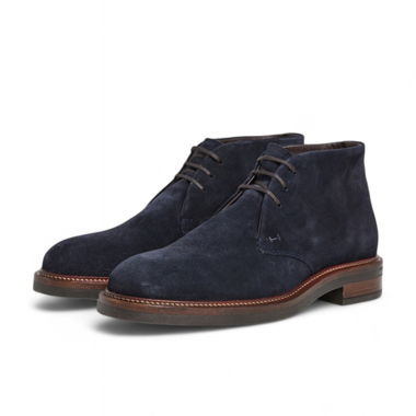 Hackett London EGMONT SAFARI navy suede boots