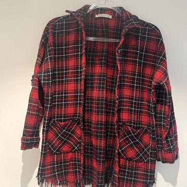 Red and Black Plaid Jacket / Shirt