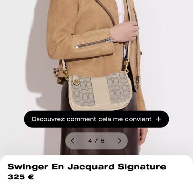 100% Originale Borsa a tracolla Coach con monogramma