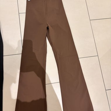 New Oysho Brown High-Waist Yoga Leggings