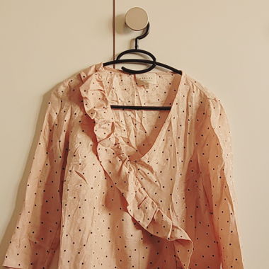 Silk pink Sézane blouse