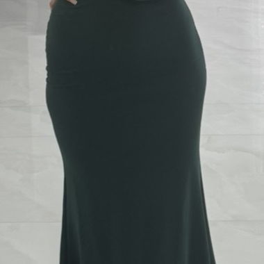 Robe de soirée vert foncé