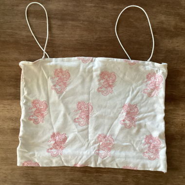 summer tube top with dragon design