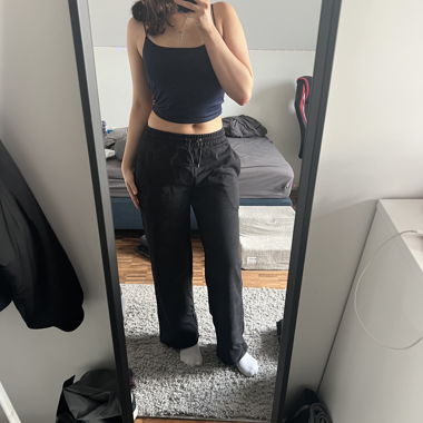 Schwarze Teveo Jogging hose 