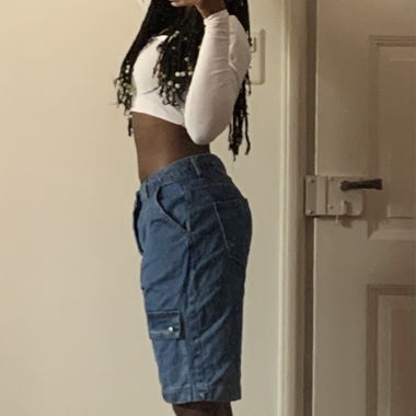 Short di jeans cargo