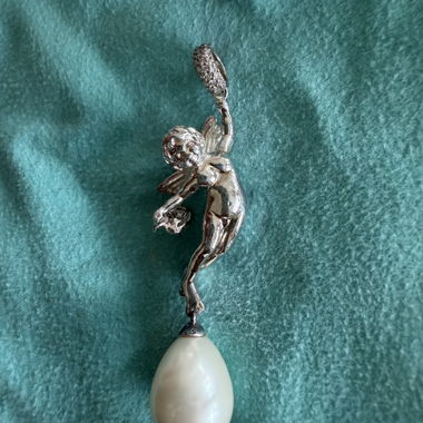 Ciondolo Thomas Sabo Angelo e Goccia di Perla
