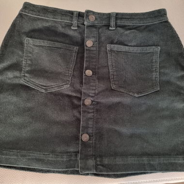 ONLY Corduroy jupe verte, Taille L