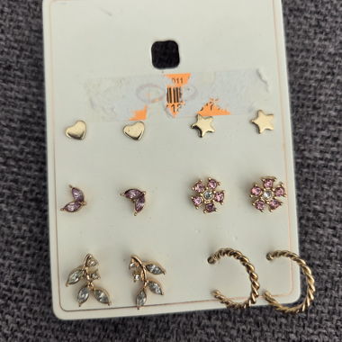 Earrings Stud Set 6 Pairs
