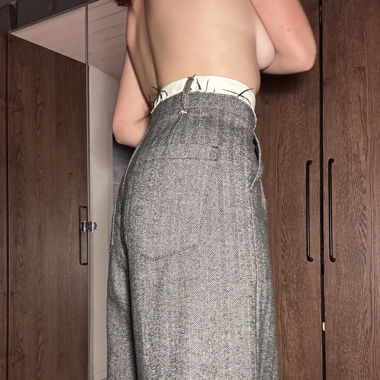 Hose mit Wolle