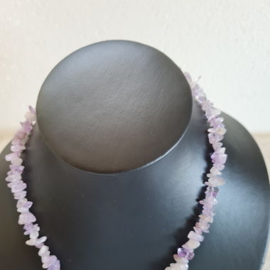 Selbst gemachte Halskette Amethyst