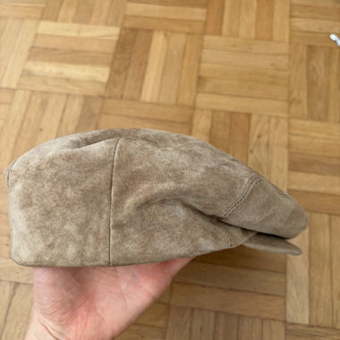 Cappello/baschetto L.L. Bean in pelle/camoscio beige