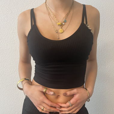 Top sportivo nero