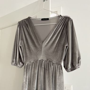 Silver velvet dress 