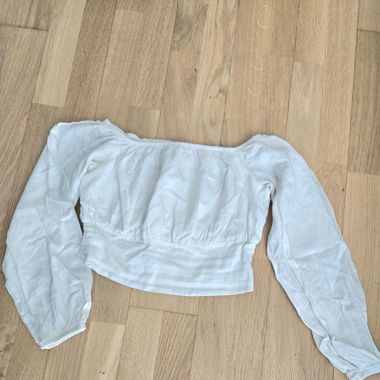 Crop top blanc