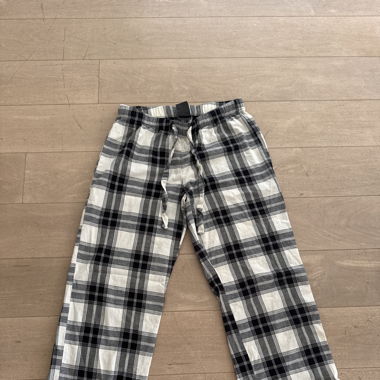 Long Checked Pajama Pants
