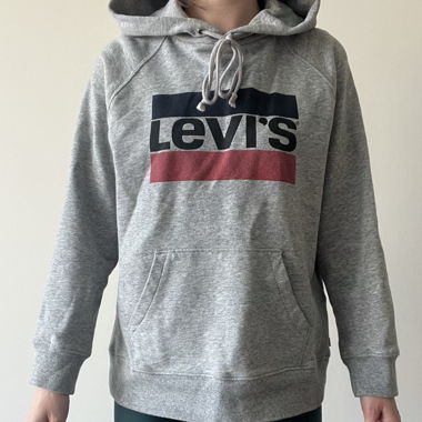 Grauer Levi's Kapuzenpullover
