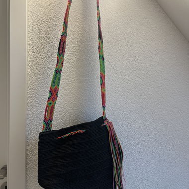 Sac mexicain rond tissé à la main