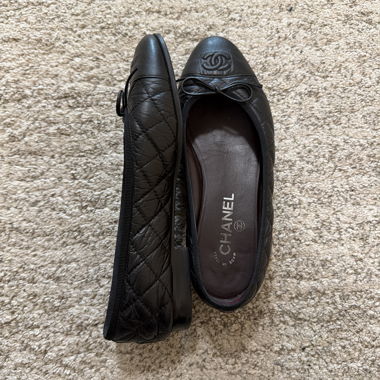 Ballerine Chanel vintage nere