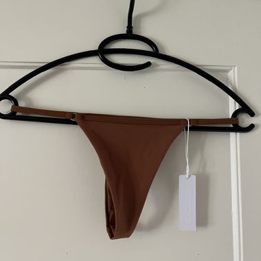 Brown bikini bottom