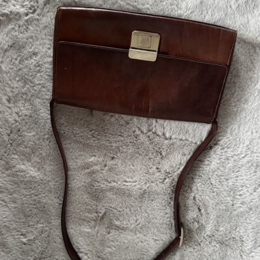 Sac en cuir marron Claudio Ferrici