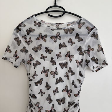 T-shirt in mesh Butterfly