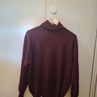 Burgundy Turtleneck Sweater