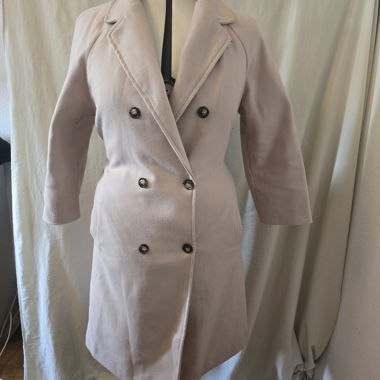 Cappotto Incrociato Beige