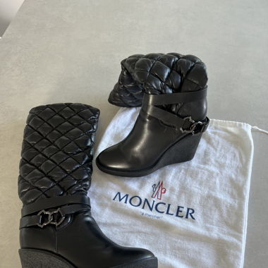 Bottes en cuir - Moncler - Taille 39,5
