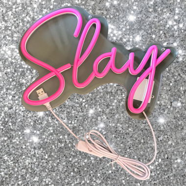 Décoration de chambre Pink Slay Néon LED Y2K