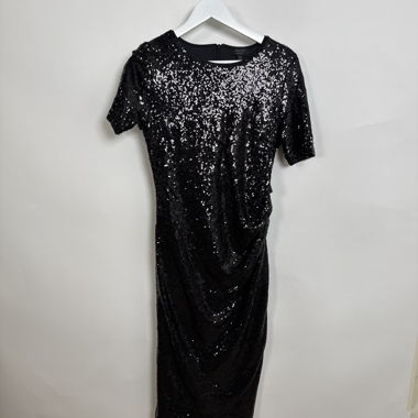 Black Sequin Dress