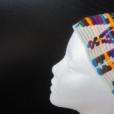 Colorful ethnic hat, 56 cm