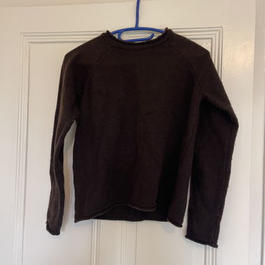Brown knit sweater Mango