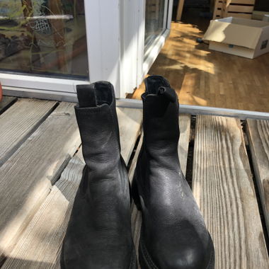 Leder Stiefel Platform 39