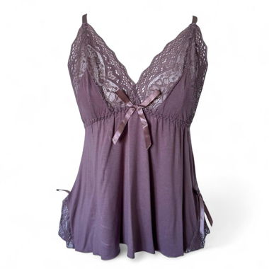 Haut Babydoll en Dentelle Lavande (S/M)