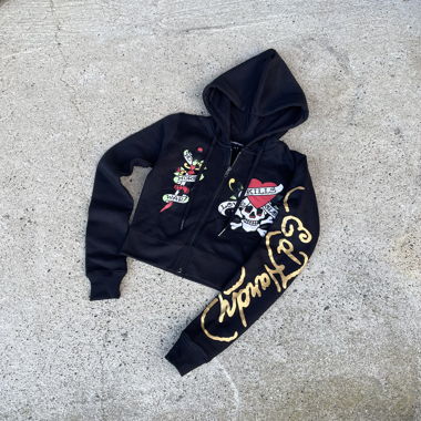 Ed Hardy Zip Hoodie, new! Size S