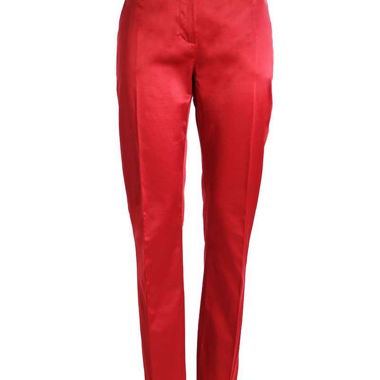 Pantalone rosso lucido