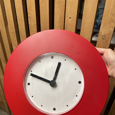 Colorful mural clock