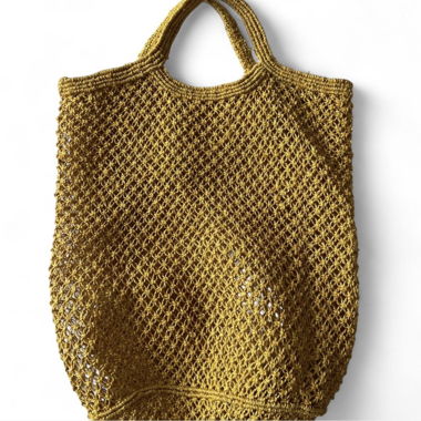 Sac en paille  jaune