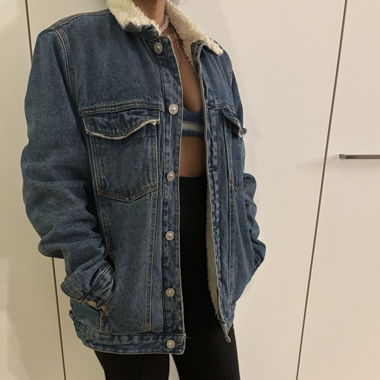 Blau Jeans Jacke