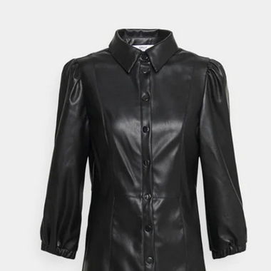 Imitation leather dress Size s