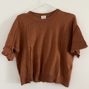 Jungle Folk Brown Knit Top