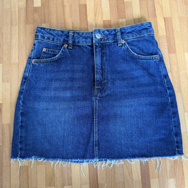 Gonna in jeans Topshop blu scuro Tag. 36