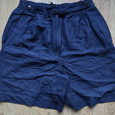 Vintage-Shorts aus blauem Viskose